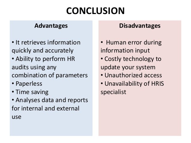 e hrm advantages disadvantages disadvantages of hris pdf